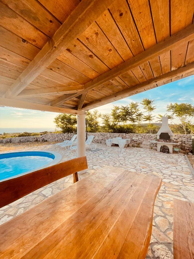Beautiful Secluded Area Near Novalja Vacation House With Pool And Sea View Villa Lara Exterior photo